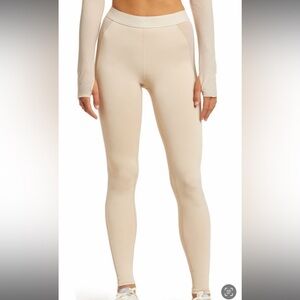 ALO Yoga  Sheer Cream Leggings XS Once Worn